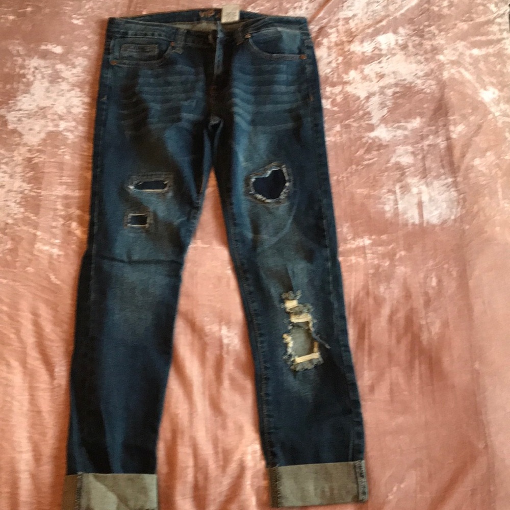 Denim capris